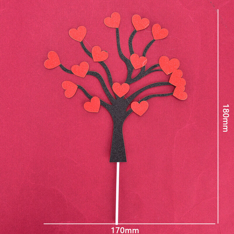 Love Tree Wedding Cake Topper Anniversary Mother's Day Party Cake Decorat.l8