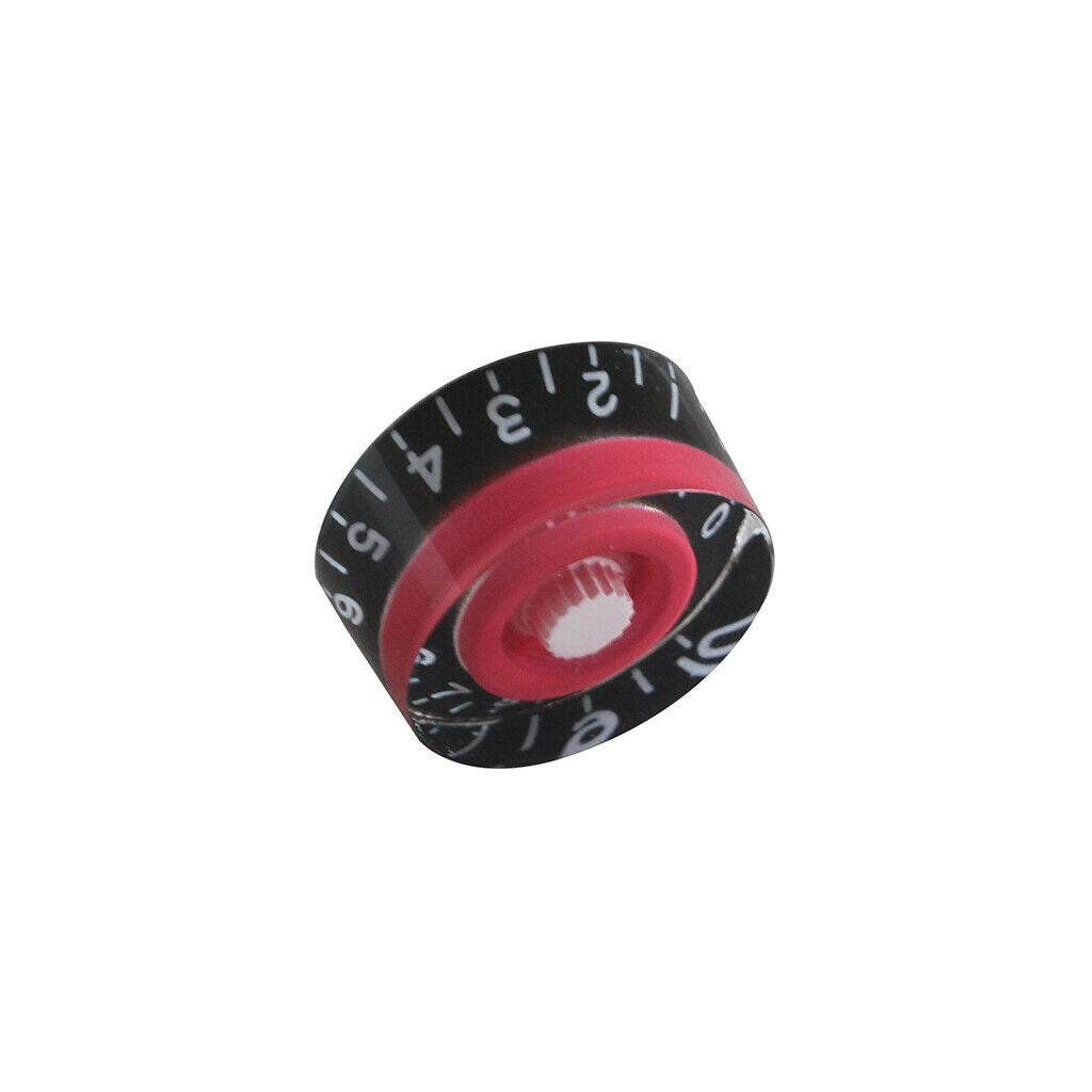 4x Speed Control Dial Knobs For  Epiphone Style Electric Guitars Red/Black