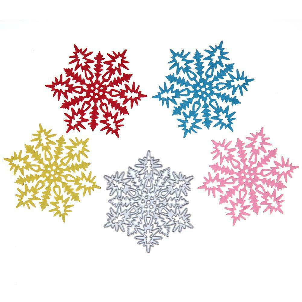Heart Snowflake Cutting Dies Scrapbook Embossing DIY Paper Card (6.8cm)