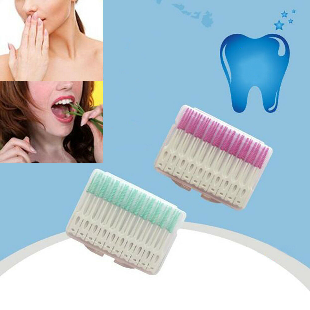 40Pcs Interdental brush dental floss teeth oral clean toothpick teeth whit.l8