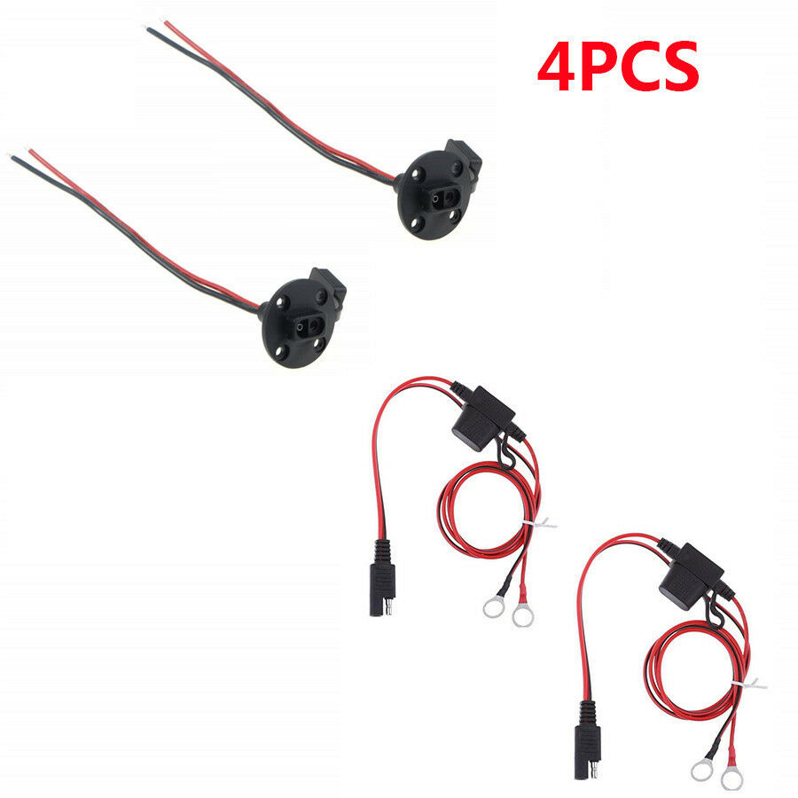2-Pin Car SAE Single Head Line Socket Waterproof Quick Connect / Disconnect Plug