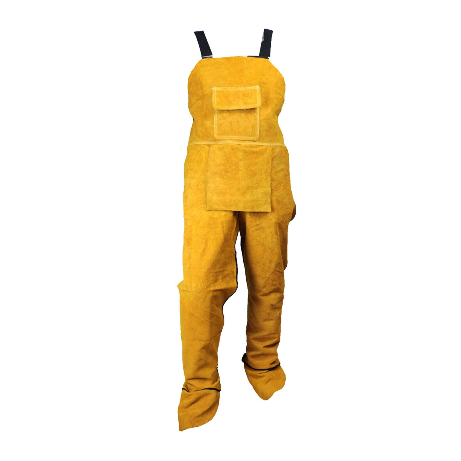 Welding Clothing Cowhide Welding Apron Split Leg with Pockets BBQ Apron