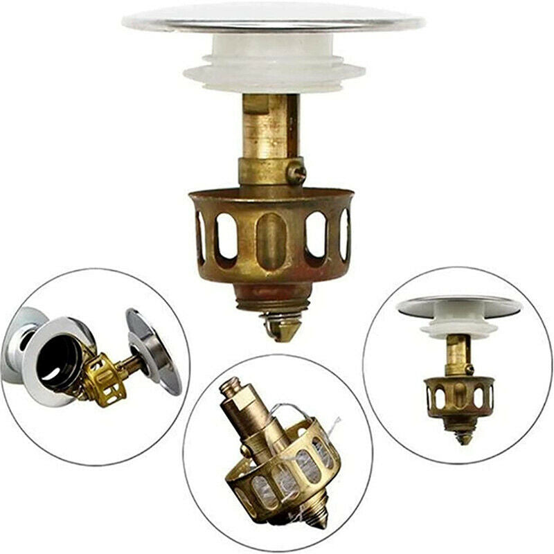 Universal Wash Basin Drain Filter Sink Drain Vanity Stopper Bathroom Accessor KX