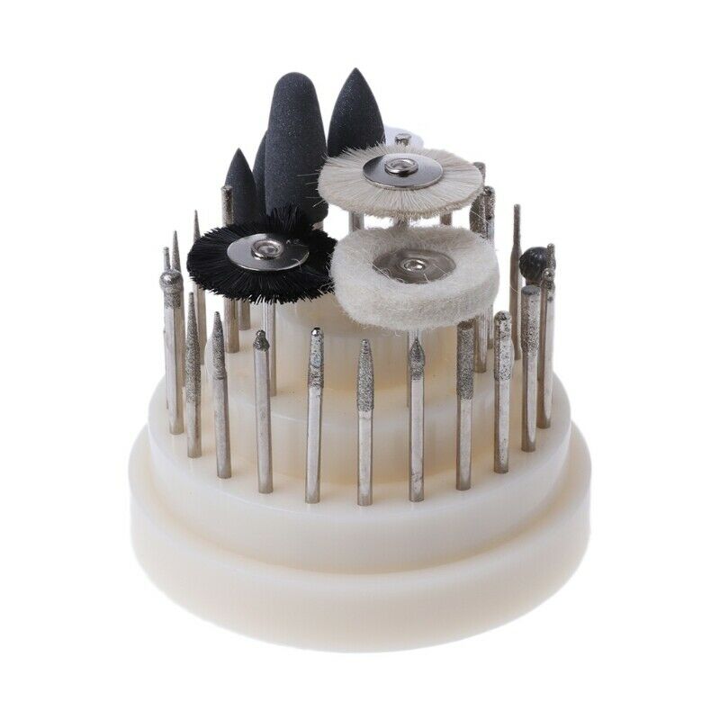 41Pcs 2.35 Mm Dental Laboratory Silicone Rubber Rotary Polishing Drill Bits