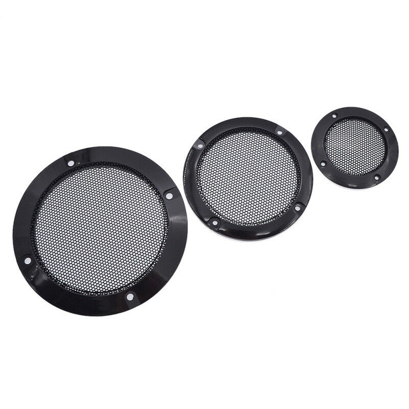 2 Pcs 2" Metal Car Tweeter Audio Speaker Cover Case Holder with Screw Video Part