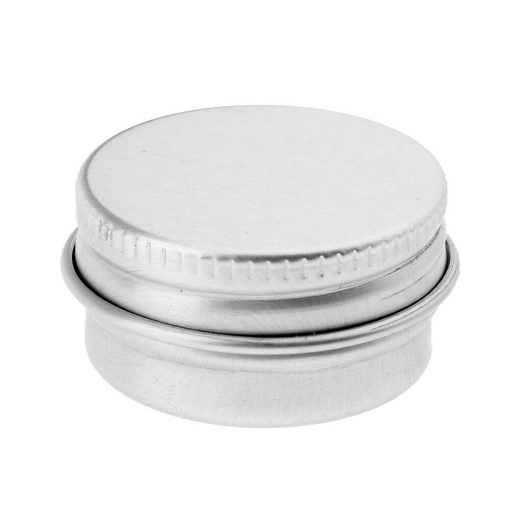 10 Packs 5ml/5g Aluminum Tin Jars Cosmetic Empty Screw Lid Containers Lip Balm