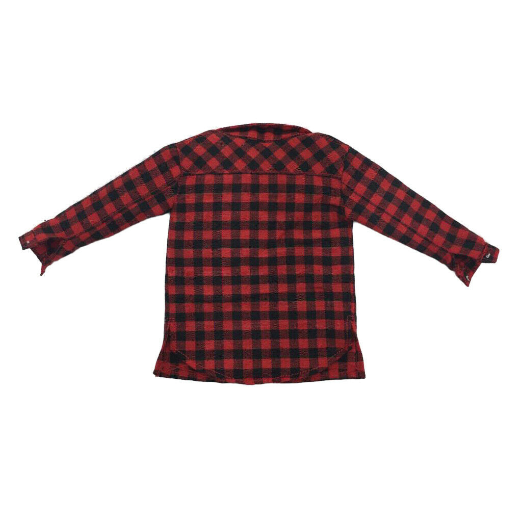 1/6 Male Red Plaid Casual Shirt Clothes for 12inch TBLeague BBI Dress up