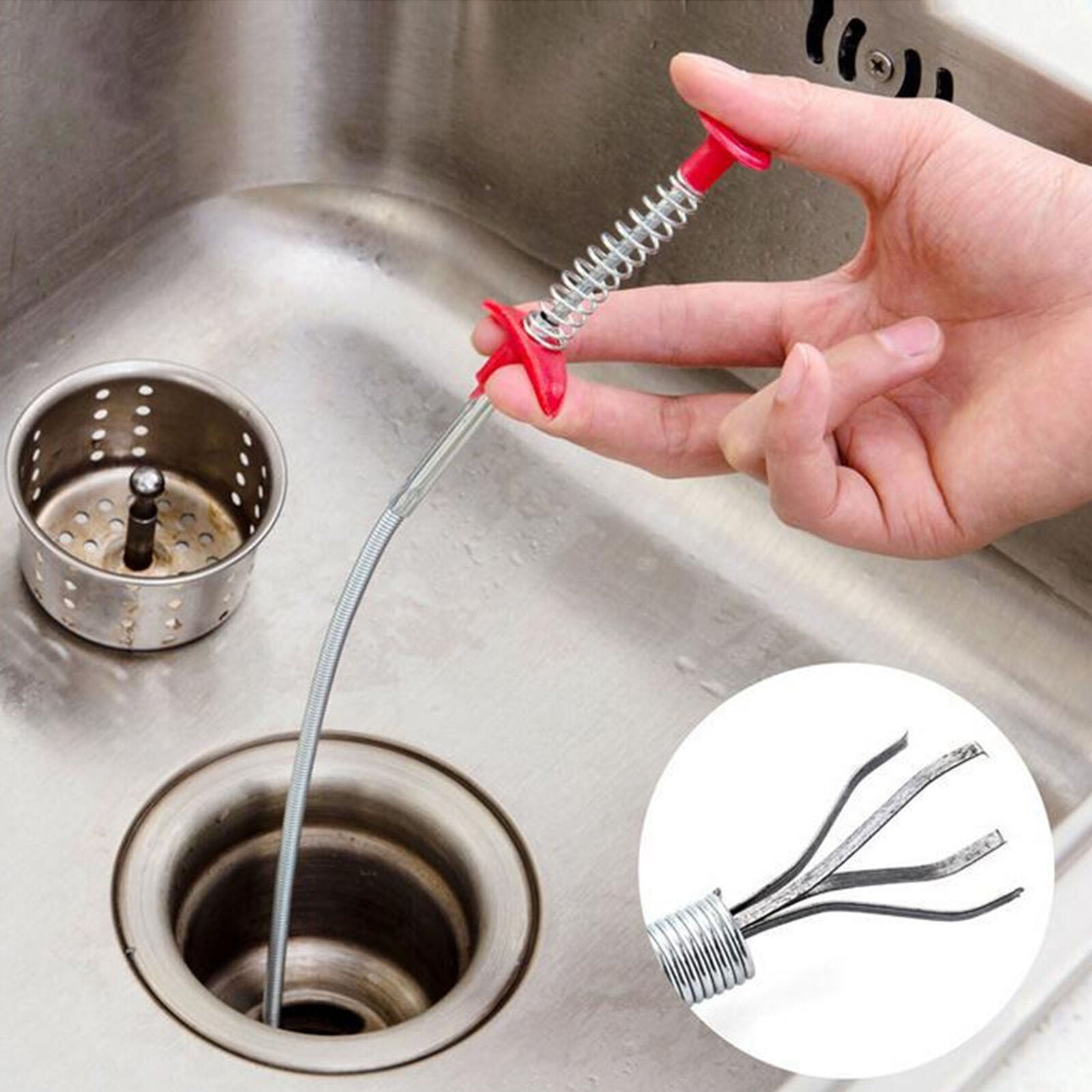 Multifunctiona Strainer Hair Catcher Cleaning Claw Tool Kitchen Bathroom Bathtub