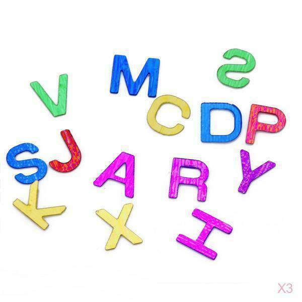 600pcs Letter Alphabet A-Z Metalic Sequin Confetti Craft Scrapbooking Decor