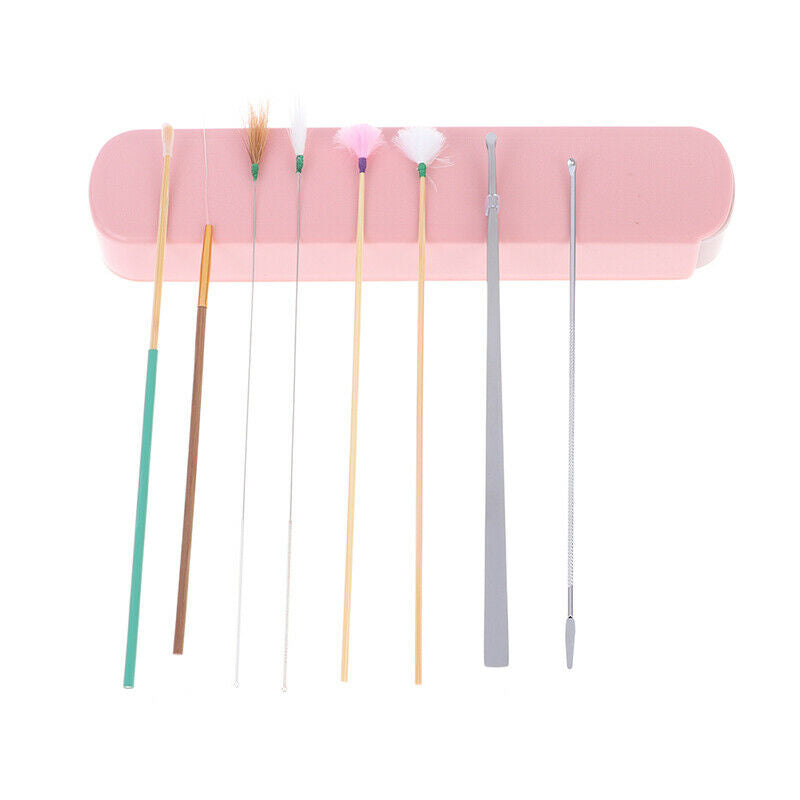 8pcs Ear Wax Pickers Set Ear Cleaner Spoon Wax Remover Removal Ear Cleaning  SJ
