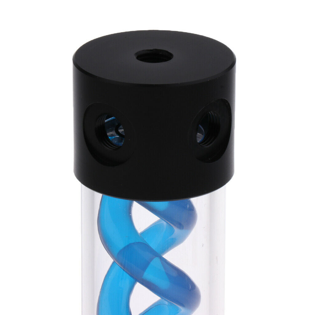 Computer G1/4''   Water-cooling Spiral Suspension Reservoirs Tank #3