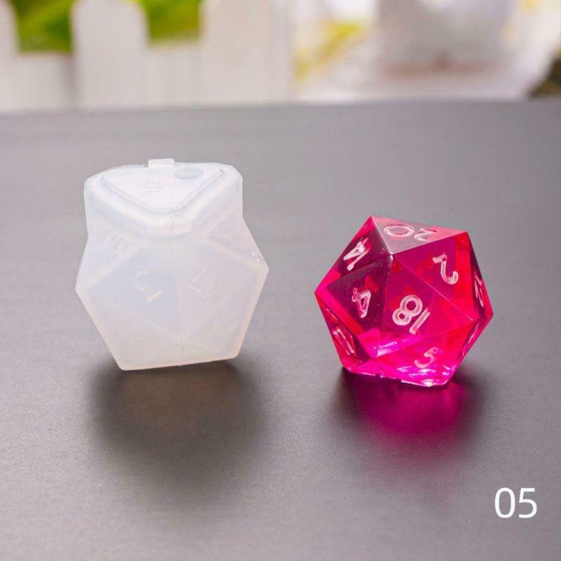 Dice Fillet Square Triangle Dice Mold Dice Digital Game Silicone Mould new