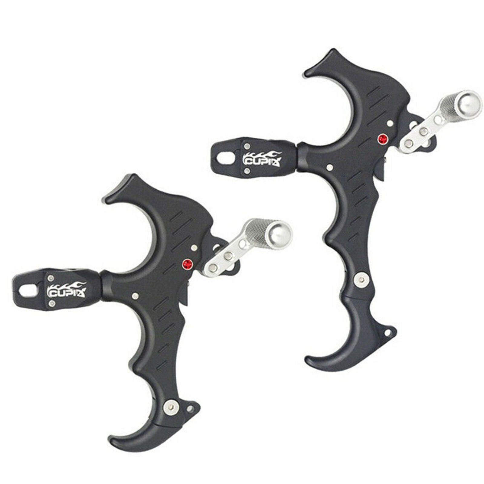 Compound Archery Bow Release Aids 3/4 Finger Grip Thumb Caliper Trigger Alloy