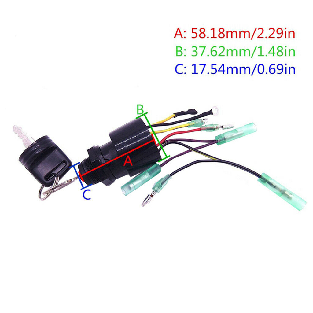 Ignition Switch with 2 Keys for Mercury Mariner Outboard Motor 87-17009A5