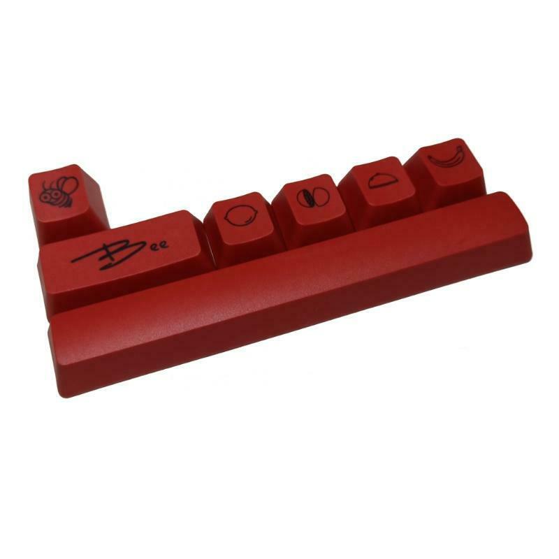Little Bee Keycap PBT 6.25U Space Keycap Set 5 Sides Dye Upgrade Keycap Keycap