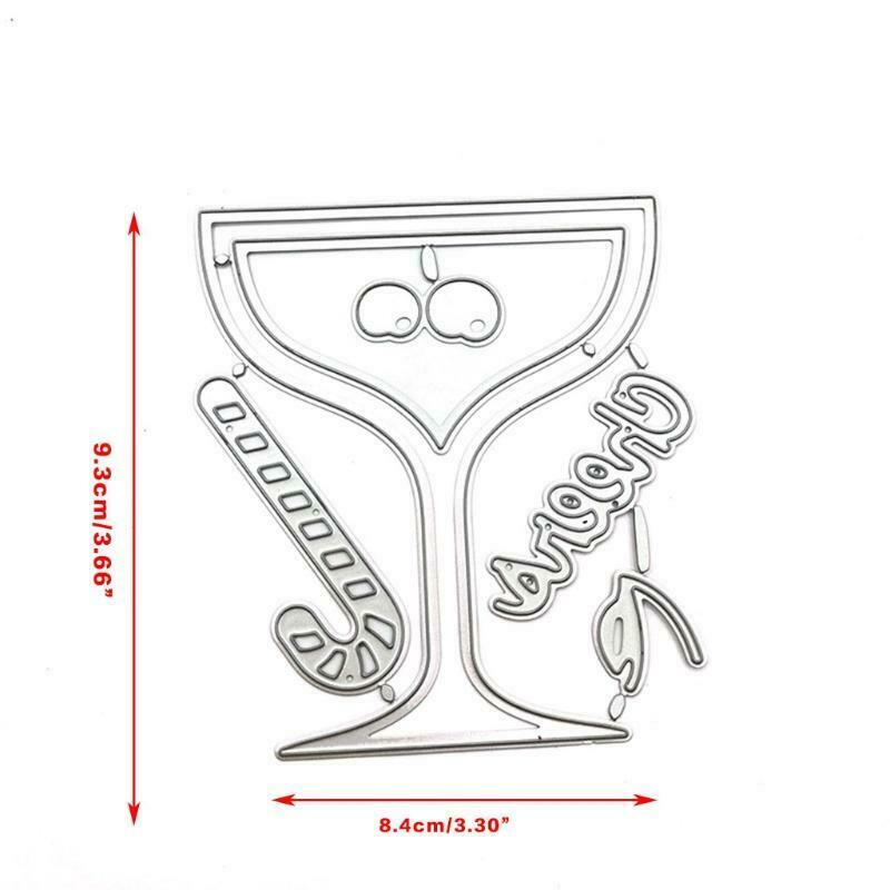 Juice Cup Metal Cutting Dies Stencils DIY Scrapbooking Album Paper Card Template