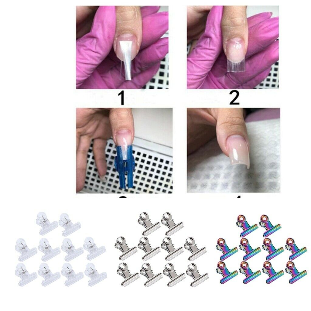 20 Piece Plastic Nail Pinching Clips C Curve Nails Pinchers Nail Clamps