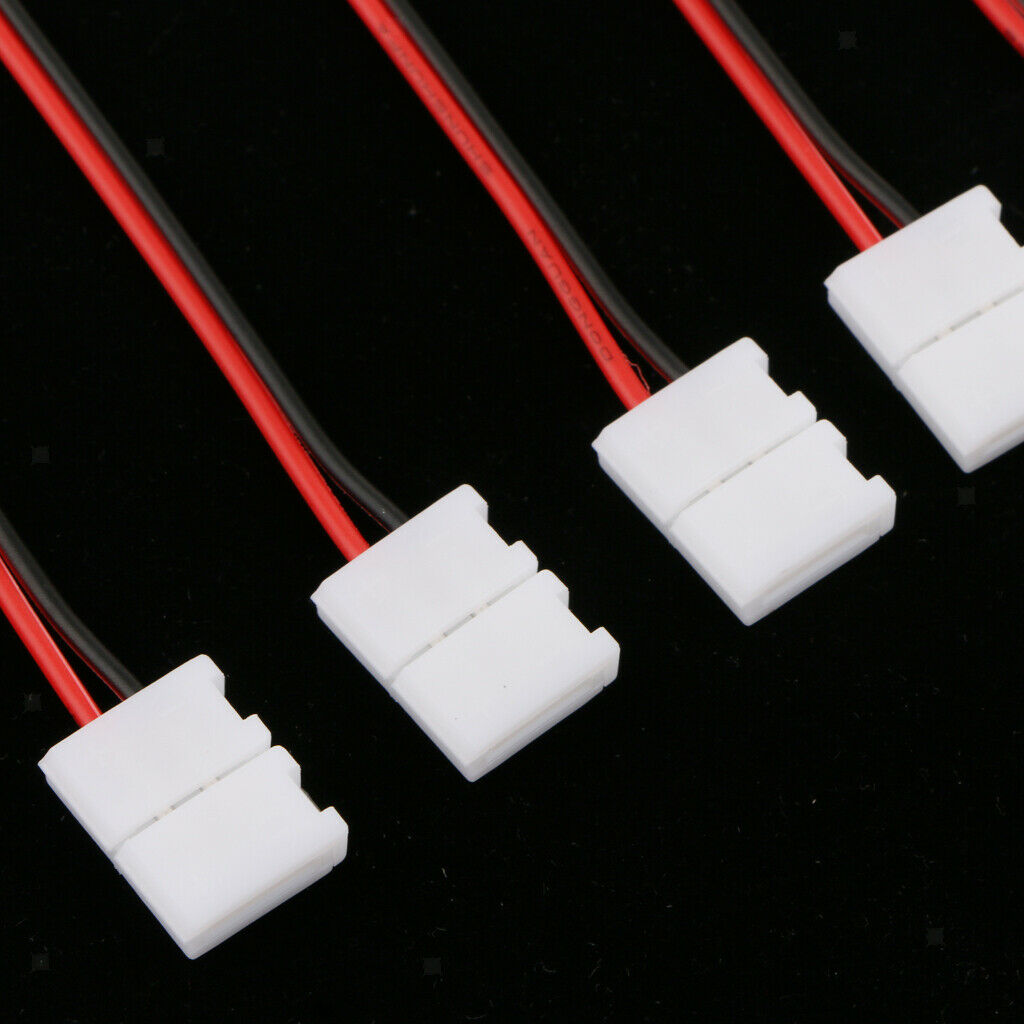 10x Solderless LED   Connector Cable for 5050/5630 Single Color Strips