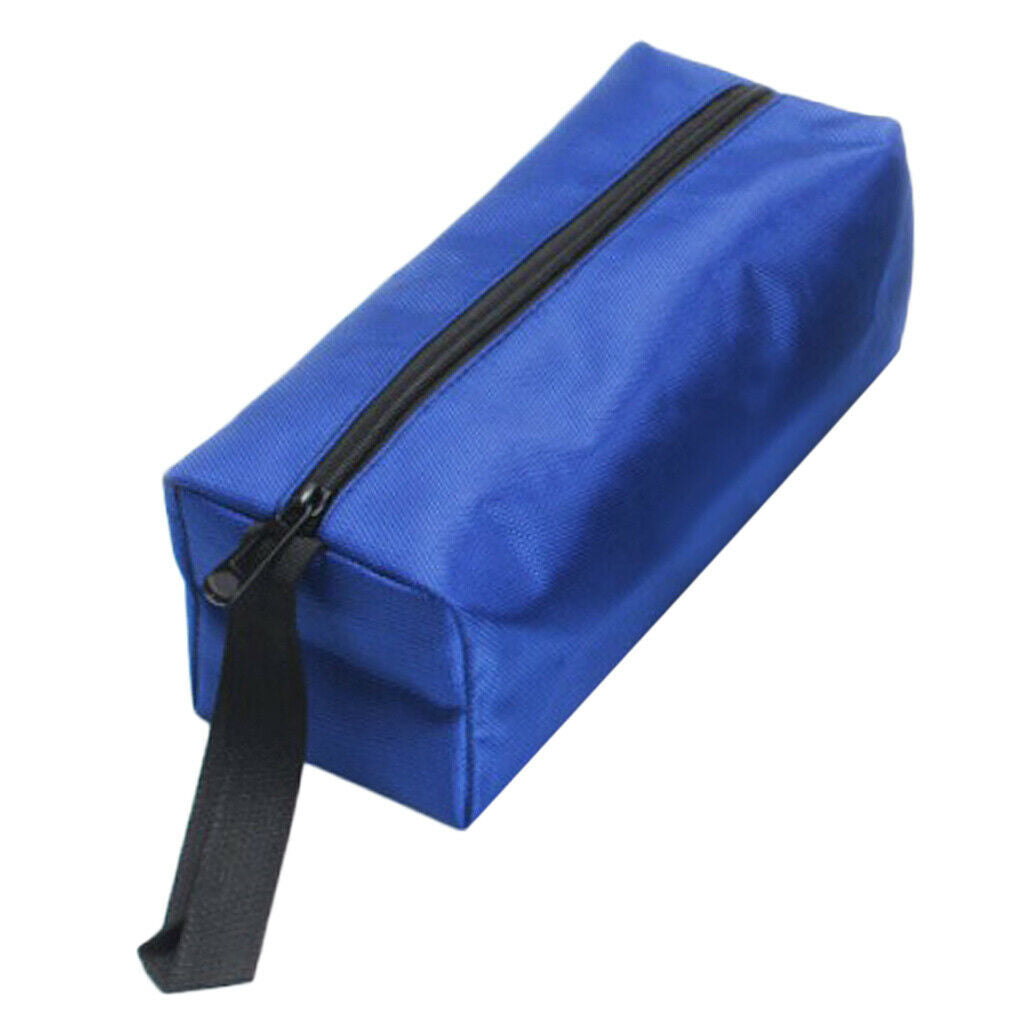Zipper Tools Bag Multifunctional Oxford Cloth Pouch Organizer Blue L 1680D