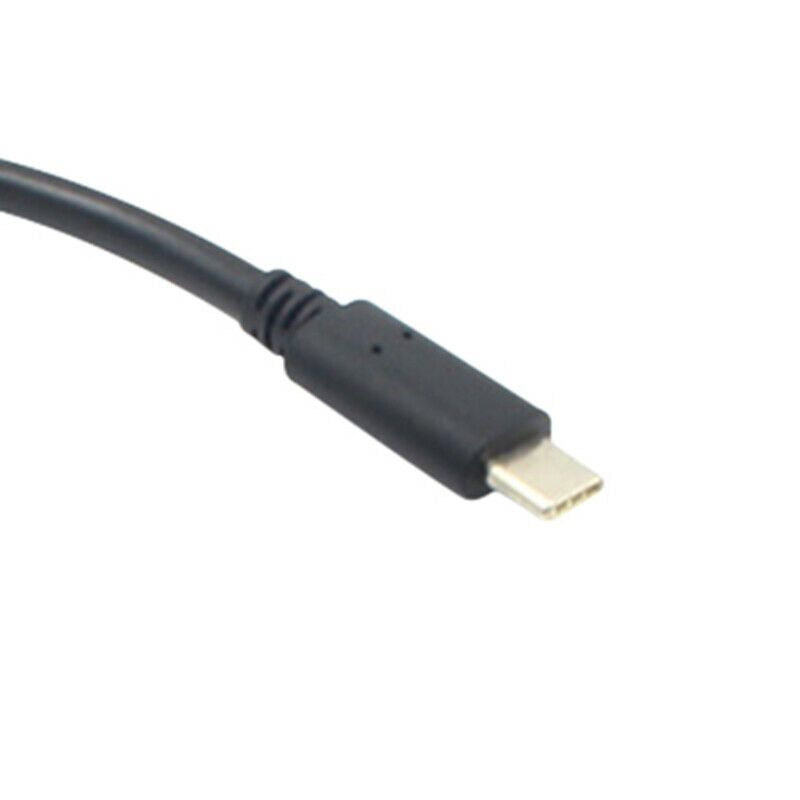USB-C Display Port Male To VGA Female Adapter Transfer Cable Converter 1080p HN
