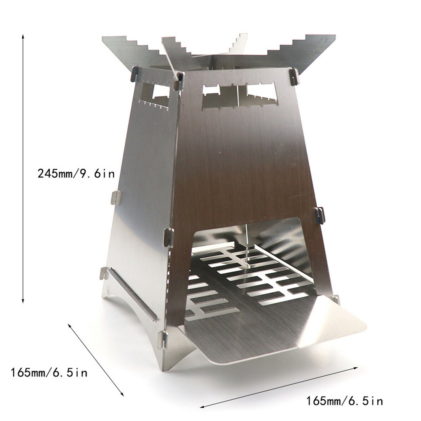 Portable Foldable Wood Stove Outdoor Camping Wood Burning Stove Outdoor