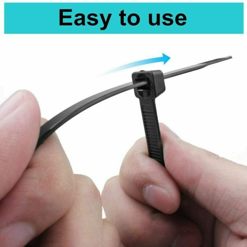 100Pc 8.8mm 10*400 Nylon Cable Ties Long Super Strong Nylon Cord Wrap Cable Ties