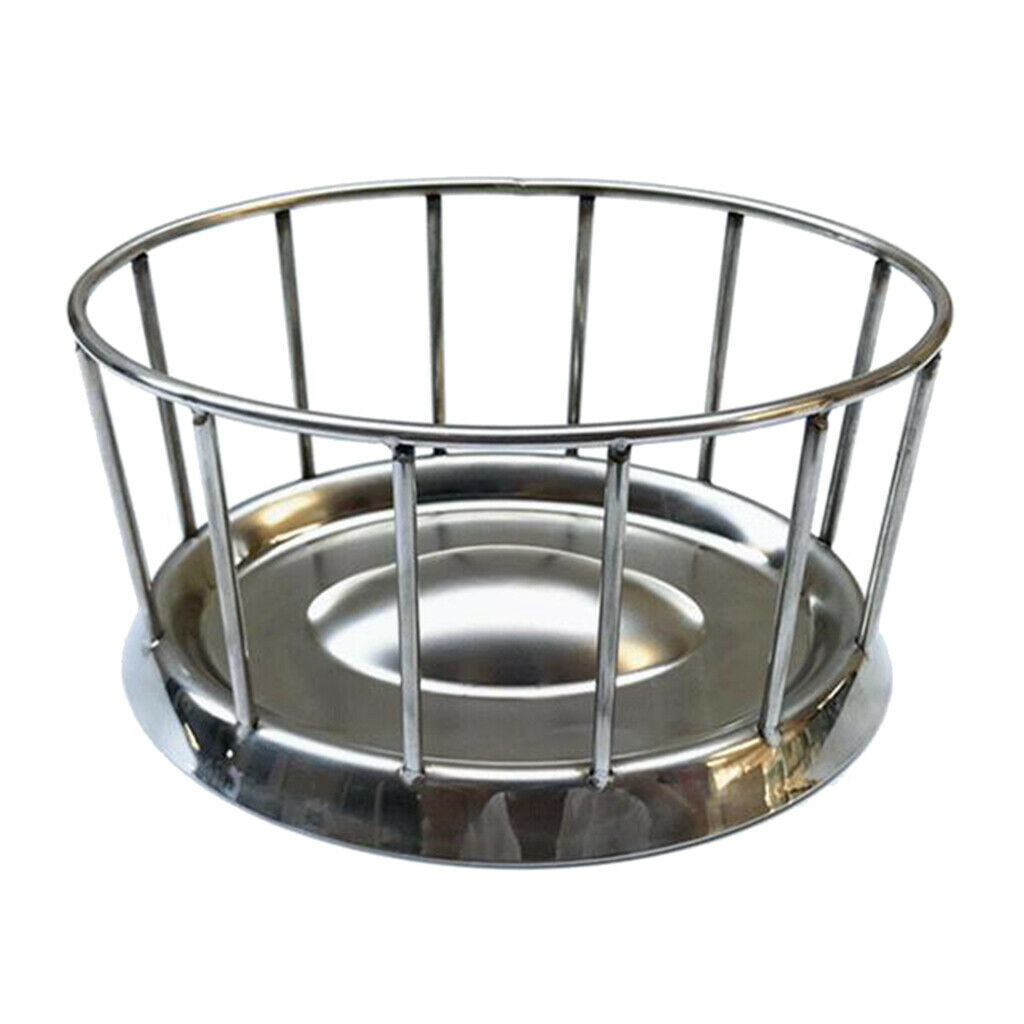 Stainless Steel Tortoise Food Bowl Turtle Food Dish Dispenser Feeding Tool B