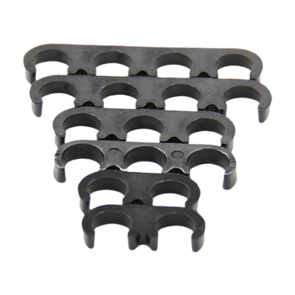 6Packs Plastic Black Spark Plug Wire Cable Cord Separators For Chevy Ford