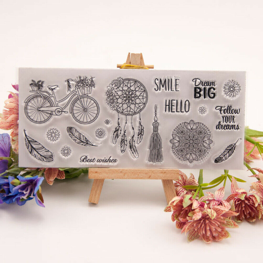dreamcatcher transparent clear silicone stamp for diy scrapbooking photo .l8