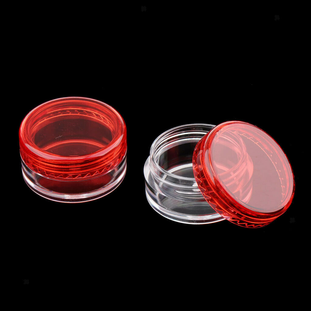 50x Makeup Eyeshadow Jars Pots Portable Powder Lip Balm Cosmetic Case 5g
