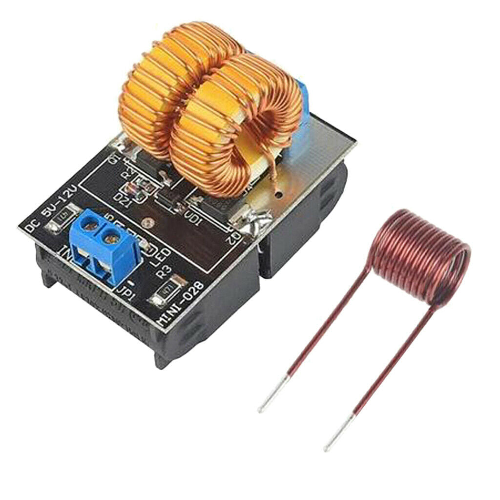 Mini ZVS Induction Heating Power Board Module with Tesla Coil 150W 5V-12V