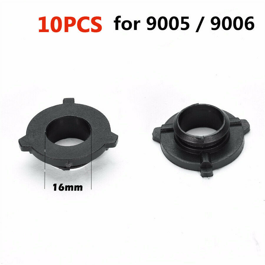 10Pc S2 9005/9006 headlight Adapter Holder Base plastic black
