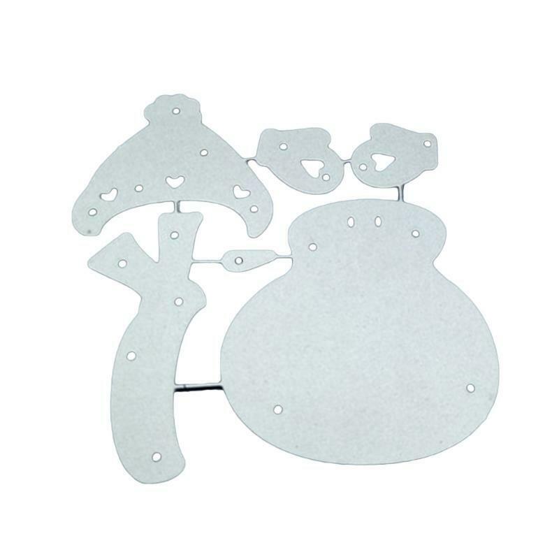 Snowman with Gloves Metal Cutting Dies Christmas Stencil DIY Scrapbook Template