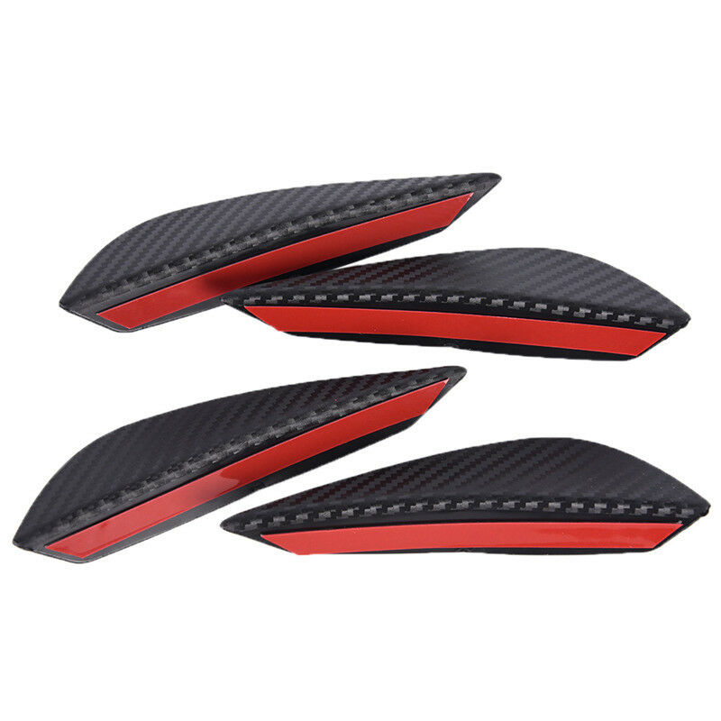 4× Carbon Fiber Car Front Bumper Splitter Fin Spoiler Canards Exterior Bod.l8