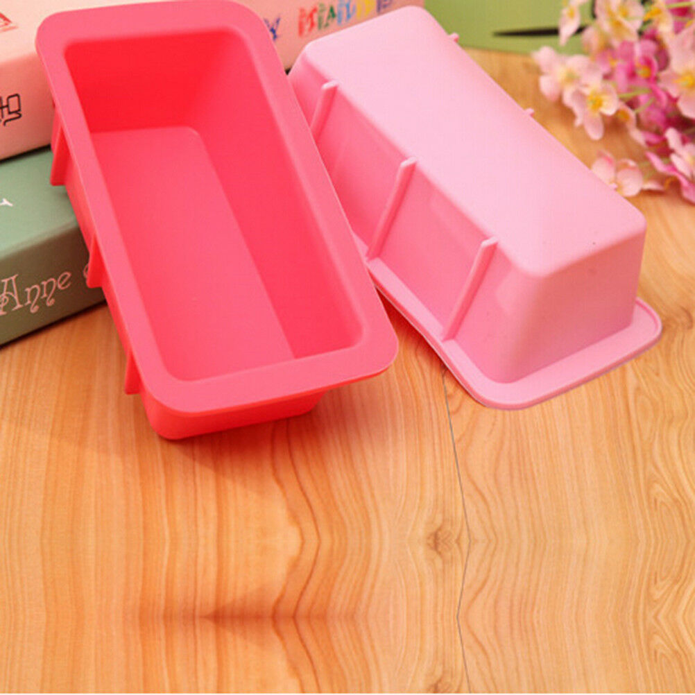 rectang silicone non stick bread loaf cake mold bakeware baking pan oven m.l8