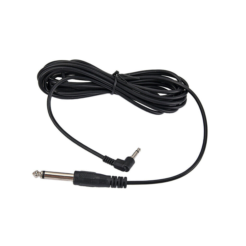 1x 6.35mm To 3.5mm Electric Guitar Audio Connect Cable Cord for Bass
