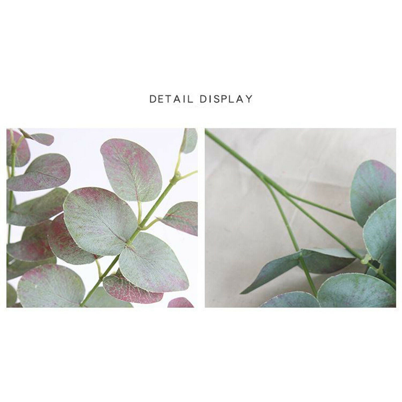 Faux Eucalyptus Stems, Artificial Eucalyptus Greenery for Wedding, Bouquet,