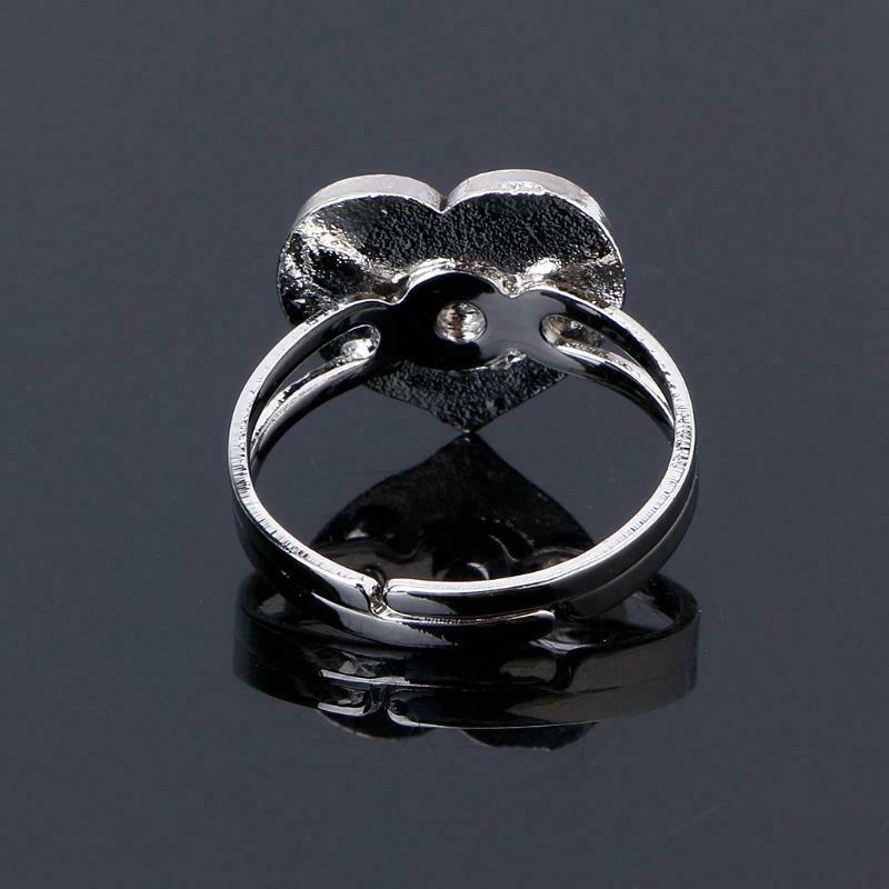 Rainbow Heart Mood Ring Temperature Emotion Feeling Rings Adjustable For Women