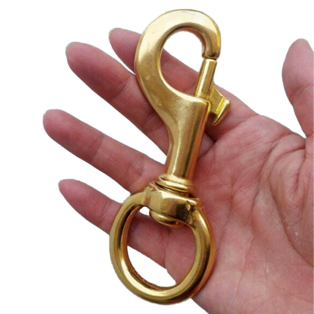 Strong Rotatable Eyelets Snap Lock Clips Made of Solid Brass for Diving