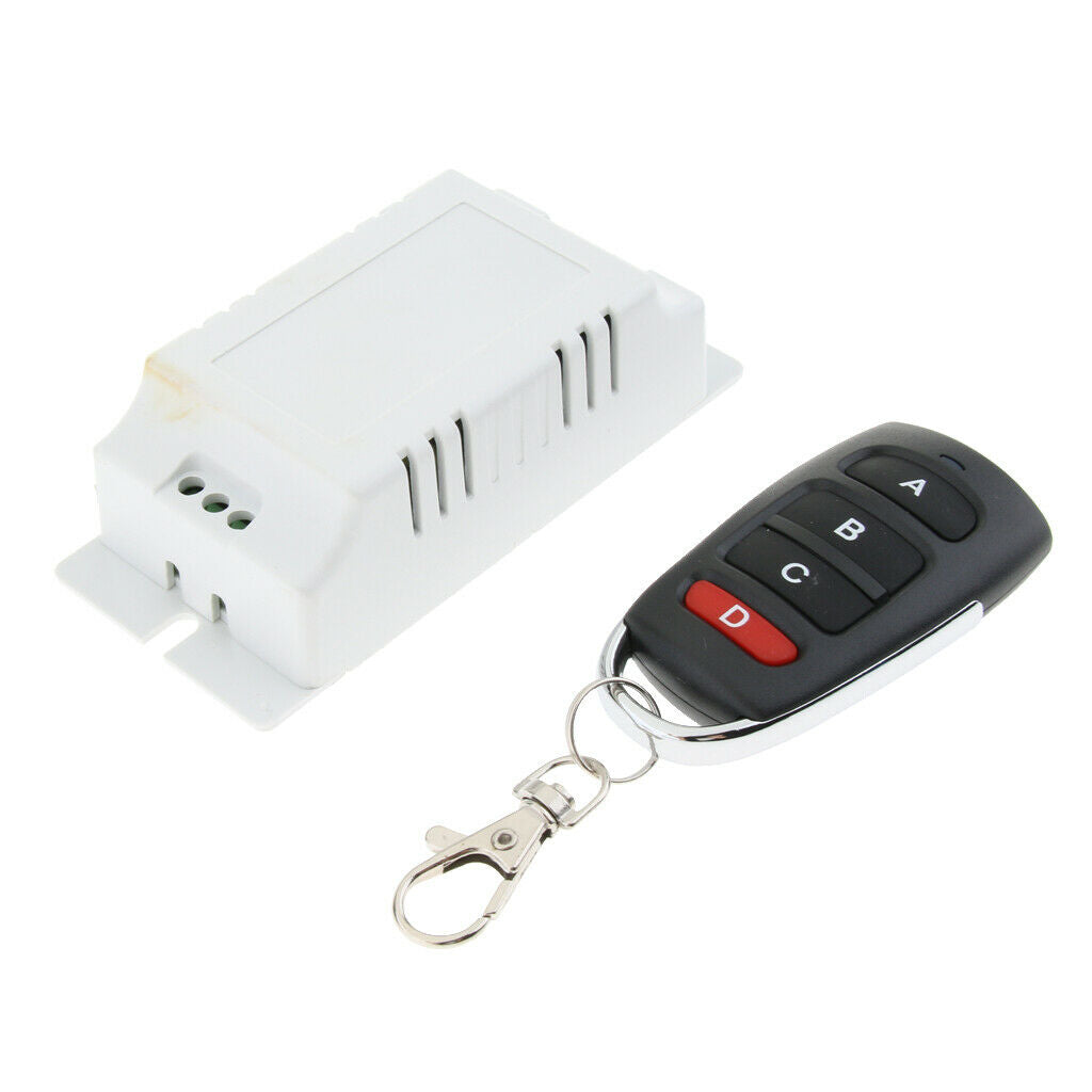 AC85V-250V  10A Relay 4CH Wireless Remote Control Switch Transmitter
