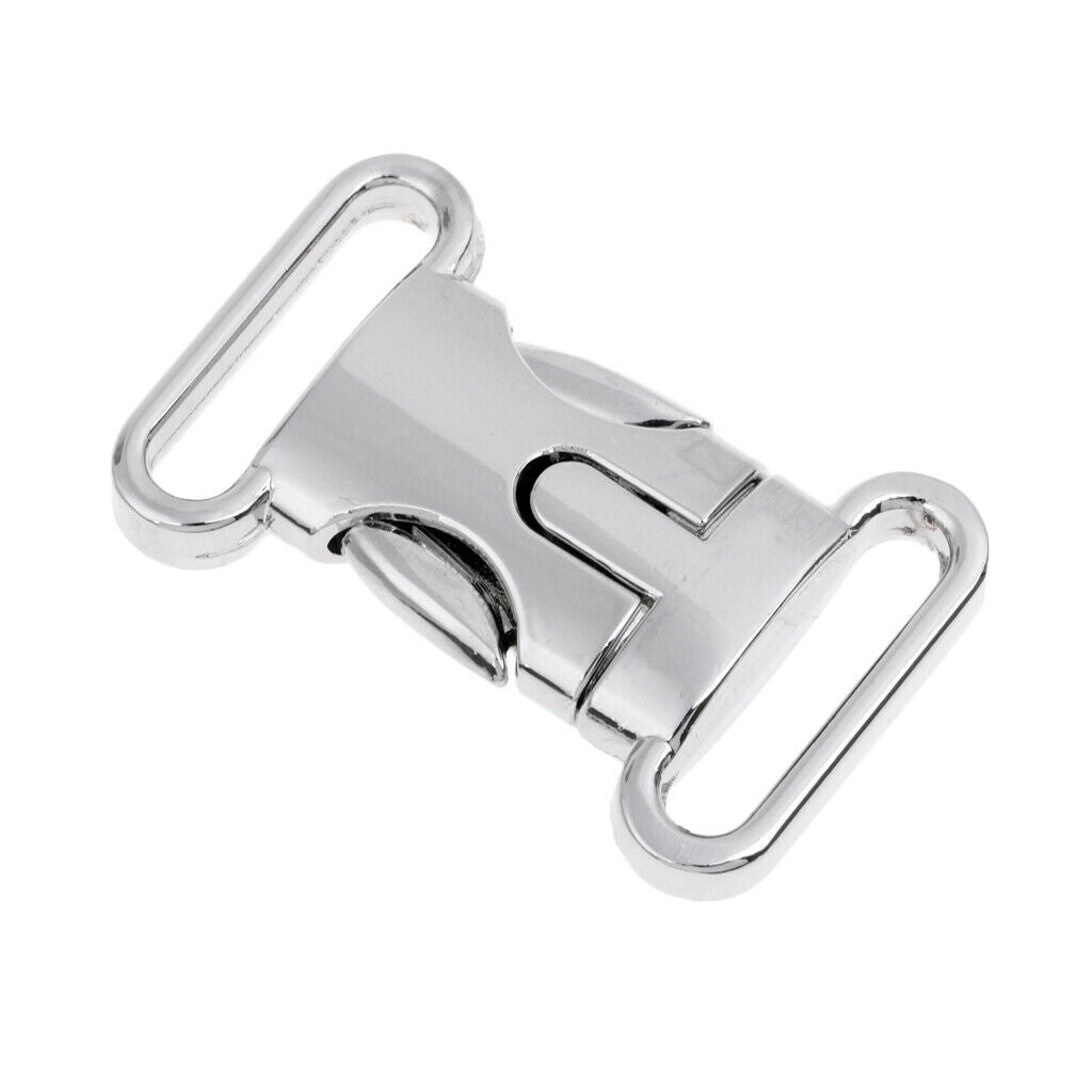 2X Metal Side Release Buckle for 20mm Backpack Webbing Strap Bracelet L