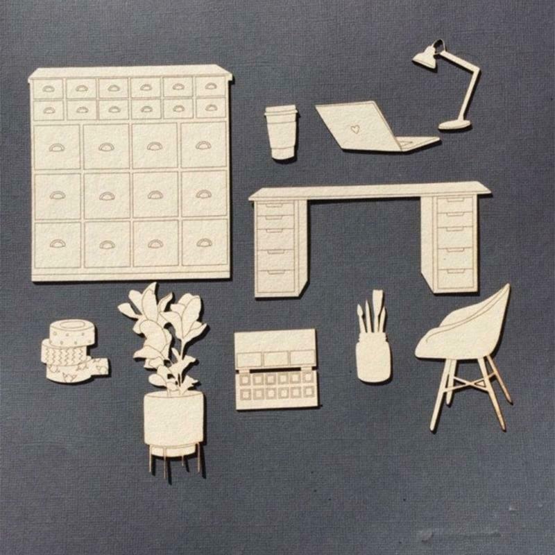 Furniture Metal Cutting Dies Stencil DIY Scrapbooking Album Paper Card Template