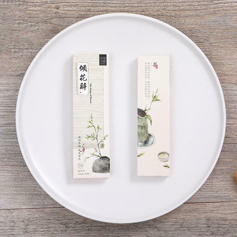 30Pcs Retro Paper Bookmark Exquisite Poems Bookmark Page Divider Gift Supplies