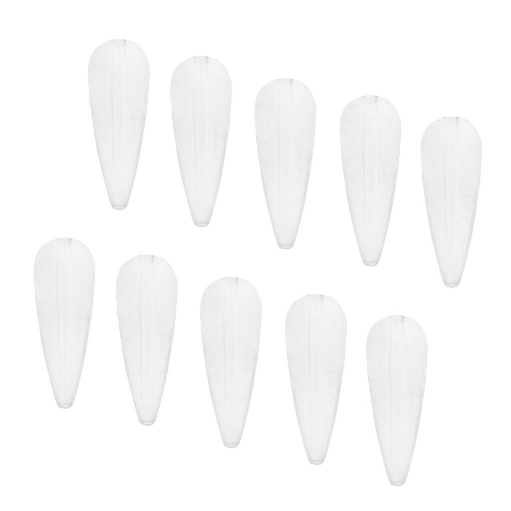 10 Pieces Clear Sinking Bombarda Float Sbirolino Floats Trout Fishing Tackle