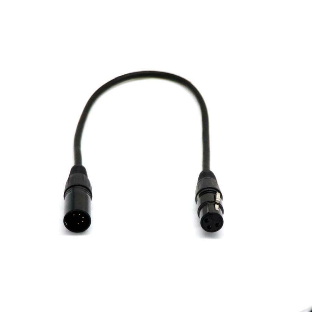 5 pin male to 3 pin female XLR male DMX adapter cable microphone cable
