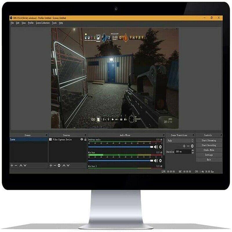 Audio Video Capture Cards 1080P MI to USB 2.0 Video Record for Gaming StreaminO9