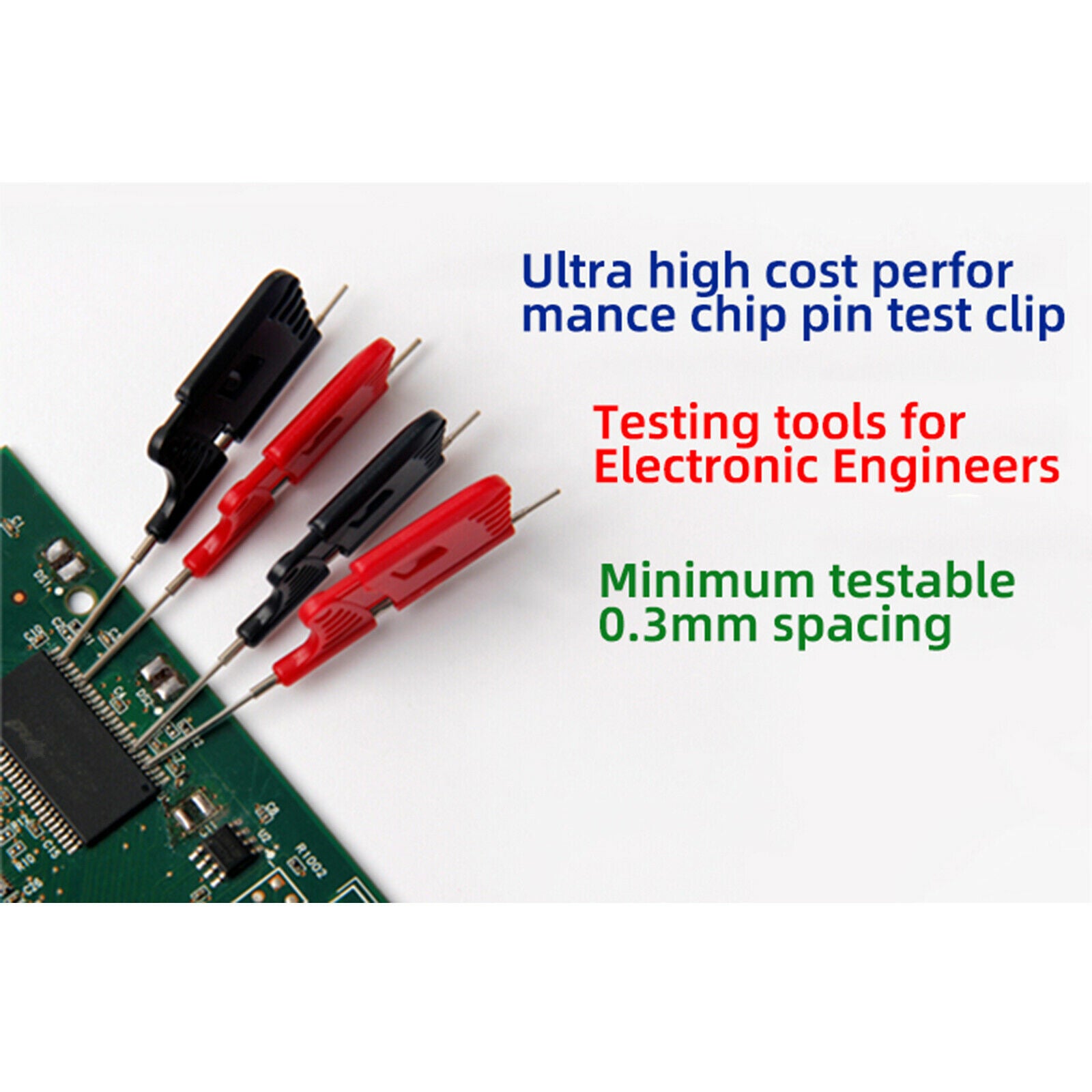 Sdk08 Test Clip Micro Ic Clamp Sop Soic Msop Plcc Qfp Tqfp Adapter Socket 10Pcs