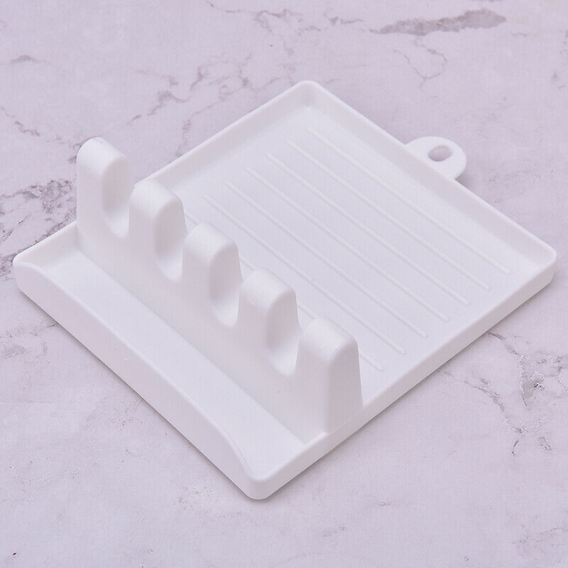 Kitchen Cooking Tools Spoon Rest Utensil Spatula Holder Heat Storage Shel.l8