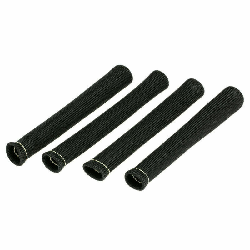 1200Â° Black Heat Shield Spark Plug Wire Protector Sleeve Covers SBC BBC 350 454