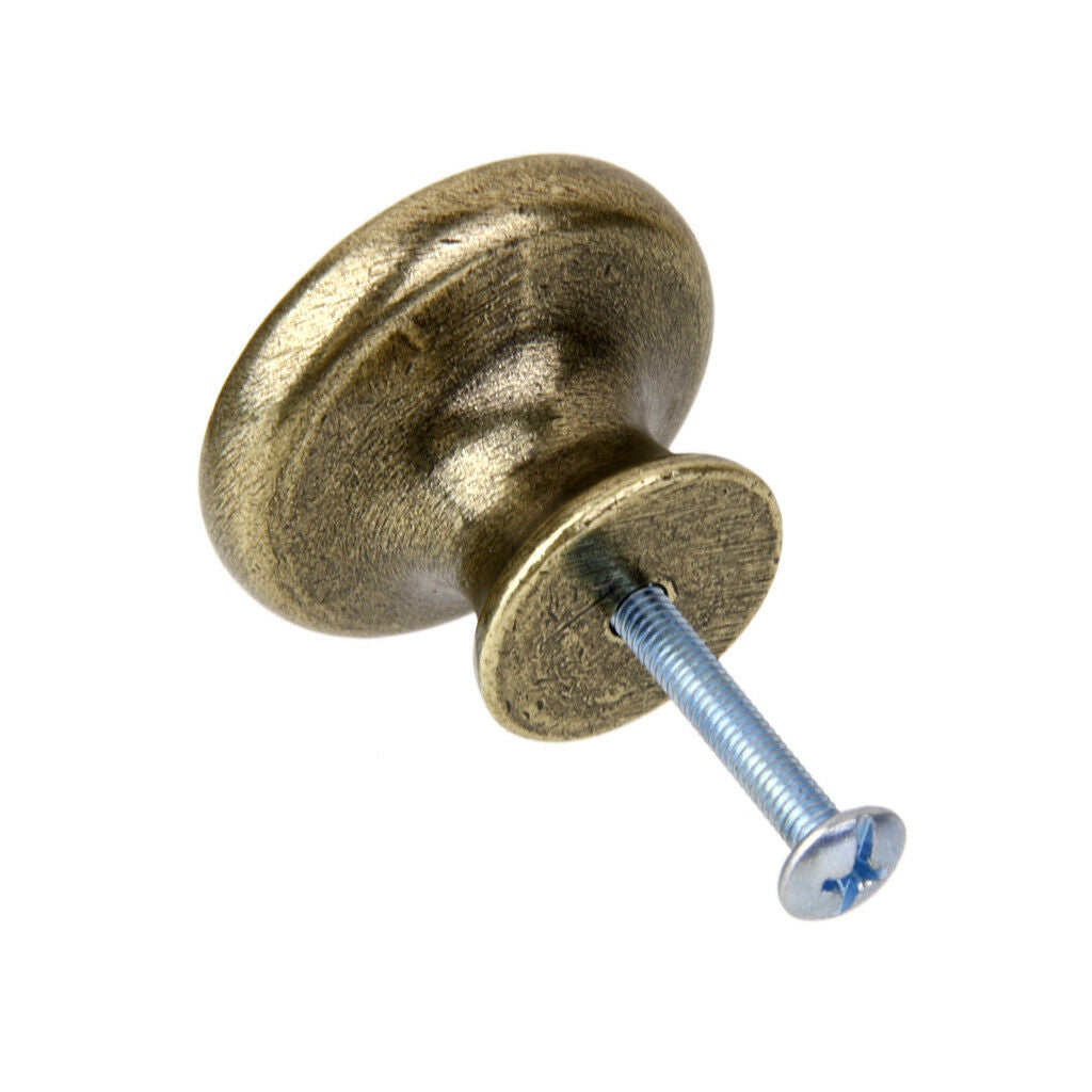 Round Cabinet Door Drawer Dresser Wardrobe Handle Pull Knob Angel Clock